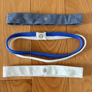 Lululemon Headband Set in Blue and white